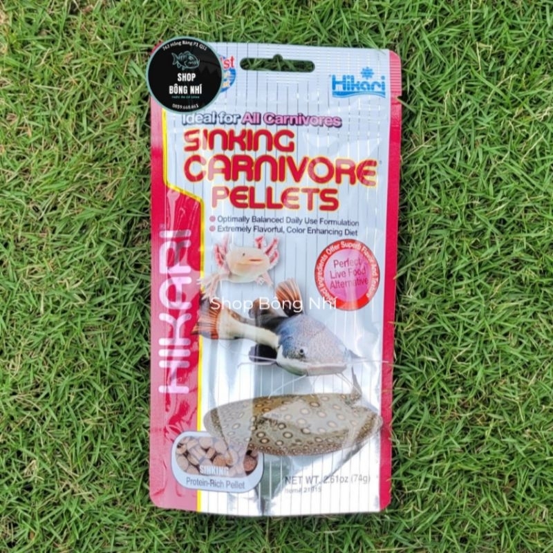 Thức ăn cá cảnh Hikari Sinking Carnivore Pellets 74g | Hikari Sinking Carnivore Pellets 74g