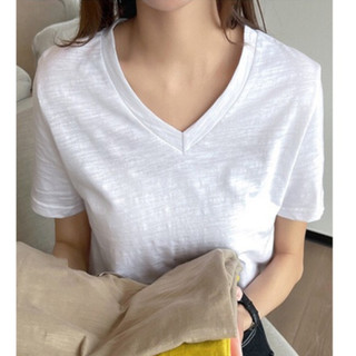 Áo thun nữ cổ tim, áo thun xược cổ tim ALICE, áo thun nữ cổ v chất cotton xược , thun giấy chất mát.