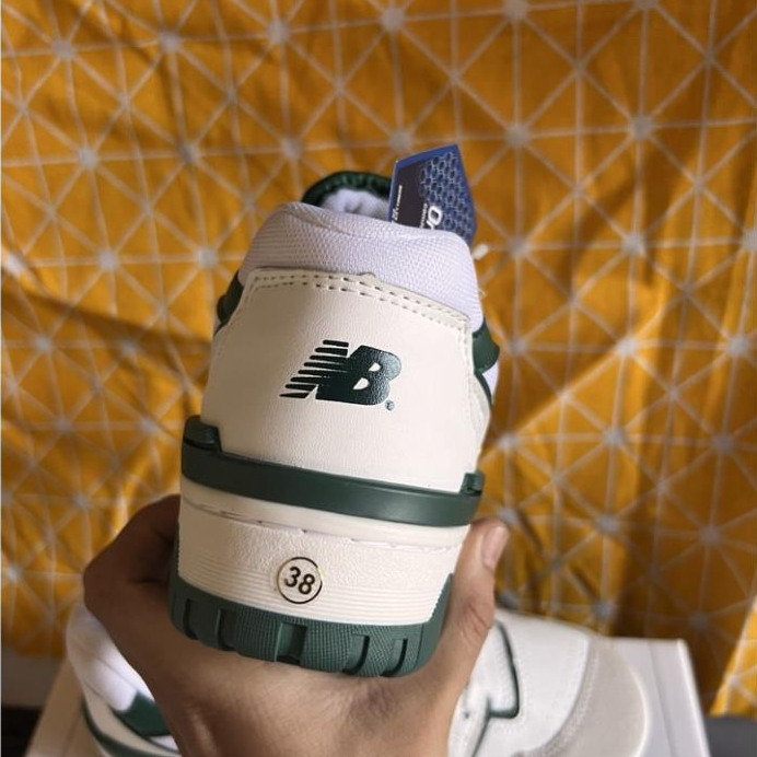 Giày NB 550, New Balance 550 'White Green, White Black' , NB 550 Basic Xanh Đen Trắng full box bill hót 2023 | BigBuy360 - bigbuy360.vn