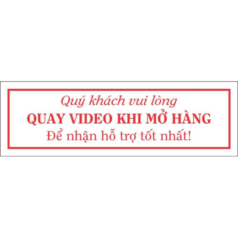 Combo 500 tem dán quay video khi bóc hàng dành cho các shop