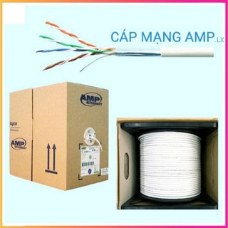 Cáp mạng LAN AMP.LX CAT5E STP 3332 chống nhiễu, thùng 305 mét, vỏ nhựa PVC dùng trong nhà