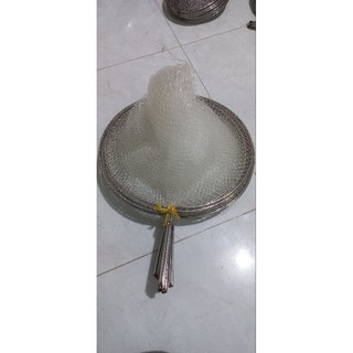 Dợt xúc cá cán bằng inox lưới gân lh 0975880350