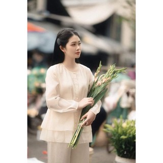 🎋 Pháp phục đi lễ chùa, bà ba cách tân, đồ lam đi chùa chất tơ, lụa tằm