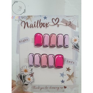 Nail box - Móng up thiết kế : Cartoon nail