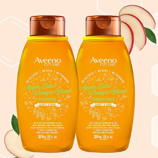 Dầu gội/xả giúp bóng tóc Aveeno Scalp Soothing Apple Cider Vinegar Blend 354ml (Mỹ)