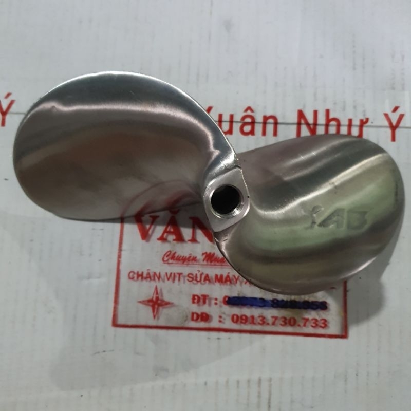 Chân vịt inox ab 2 cánh thái honda 11hp 13hp máy nhong cốt xéo loại bóng mờ cam kết như hình giá sỉ