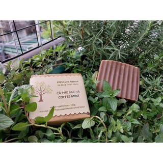 XÀ BÔNG CÀ PHÊ BẠC HÀ / MINT COFFEE SOAP