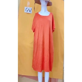 Đầm thun trơn . s642