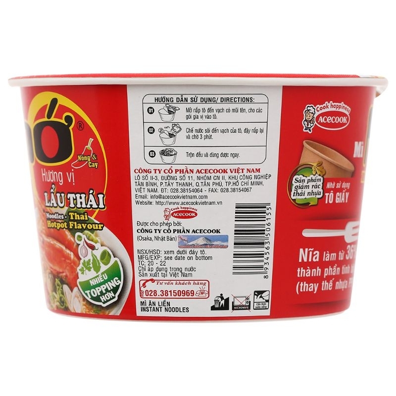 Mì ăn liền Nhớ Mãi mãi 12 tô x 84g
