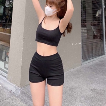 Quần Short Biker Short Dáng Ngắn Nữ Nâng Mông Mùa Hè Thể Thao Quần đùi nữ Cạp Chun Bó mặc ở nhà tập gym biển Hack Dáng | BigBuy360 - bigbuy360.vn