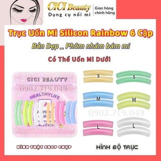 Trục uốn mi silicon cầu vồng_trục uốn mi 3d 6d_đệm silicon chính hãng