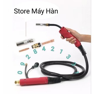 Tay hàn mig Pana P500 3m VÀ 5M - Phụ kiện máy hàn mig 350 500 pana