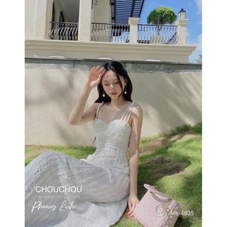 Đầm ren xoè tiểu thư dáng dài