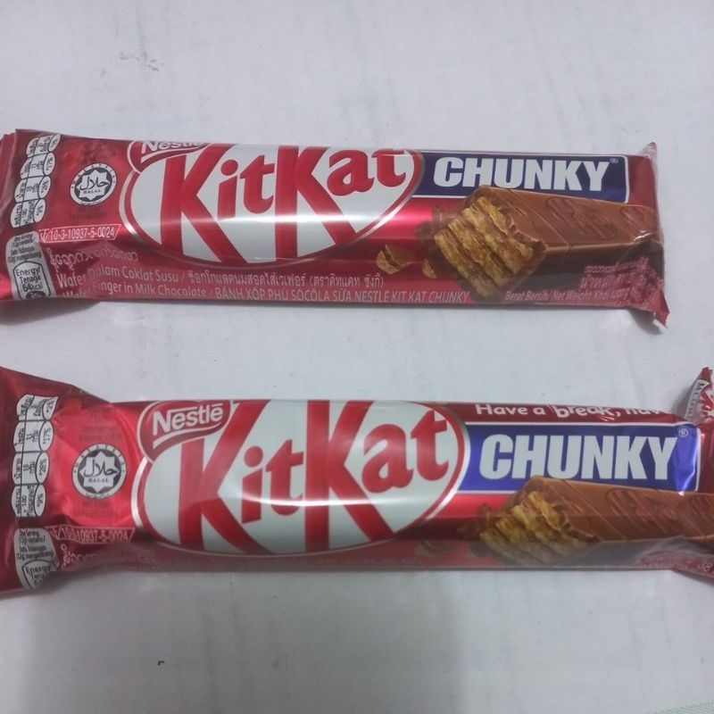 Bánh xốp phủ socola Kitkat Chunky Nestle 38g
