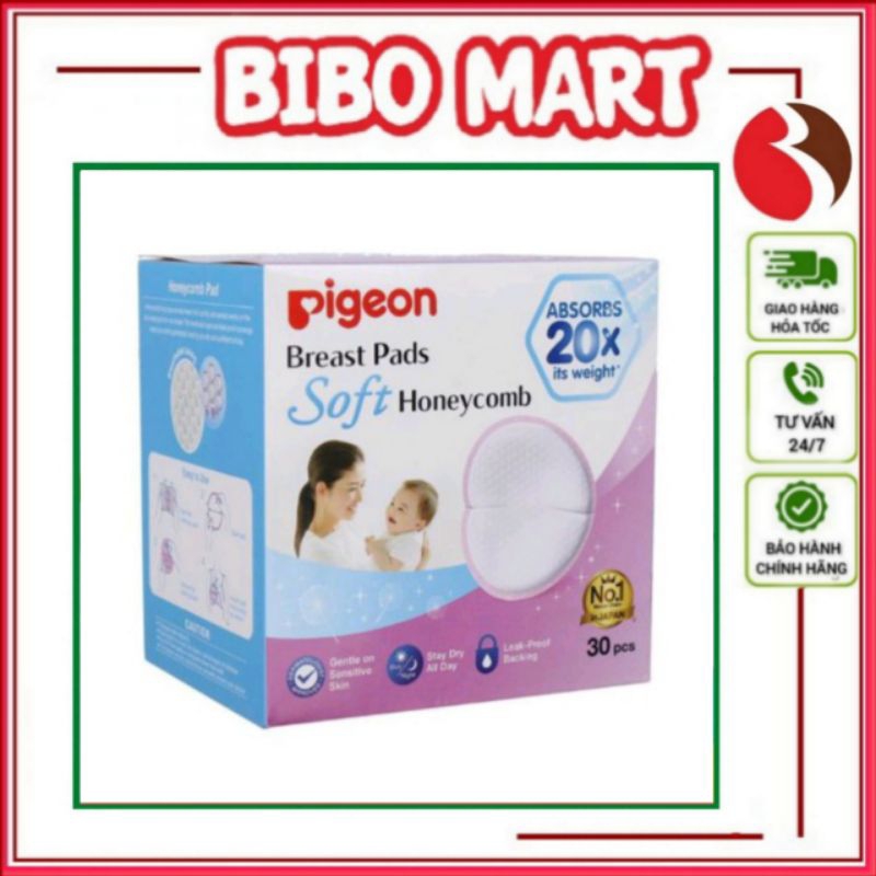 Hộp 24 miếng thấm sữa pigeon dùng 1 lần, thấm hút hơn 20 lần, thoáng khí, mềm mại cho mẹ, giá tốt nhất