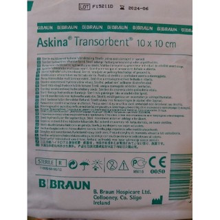 BĂNG GẠC SINH HỌC HYDROGEL ( ASKINA TRANSORTBENT 10x10cm) giá 1 miếng