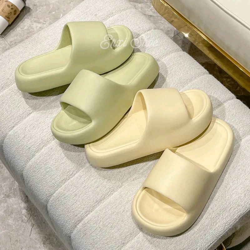 Dép Quai Ngang Chất EVA Đế 4cm Siêu Nhẹ Êm Chống Trơn Trượt Thời Trang Basic Cho Cặp Đôi