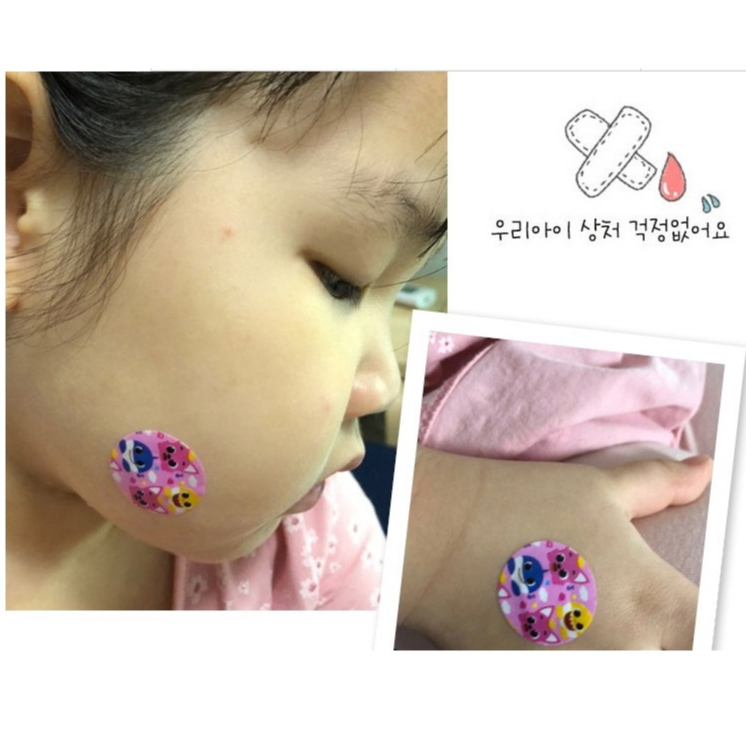 Băng Keo Cá Nhân PinkFong Baby Shark Nội Địa Hàn Quốc Cho Bé Hộp 16 Miếng Dán