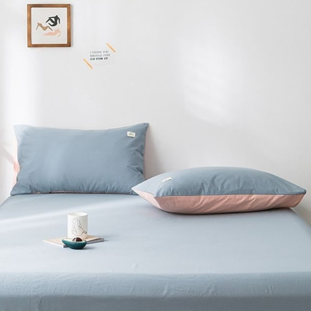 Vỏ gối nằm cotton tici ETAMI BEDDING áo gối cotton mềm mại thoáng mát màu trơn basic
