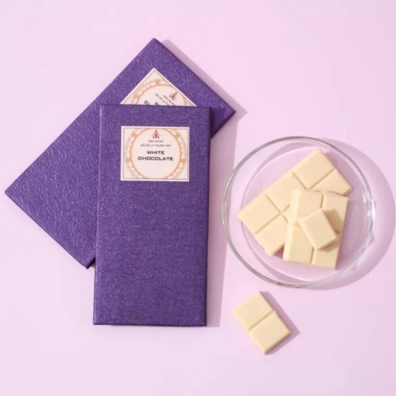 Socola trắng ngọt ngào, thơm ngon bơ cacao nguyên chất - Bản Cacao - White Vietnam Chocolate