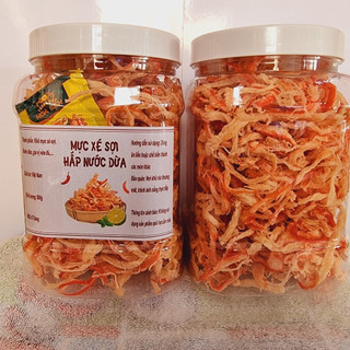 Mực xé sợi hấp nước dừa Hủ 500g