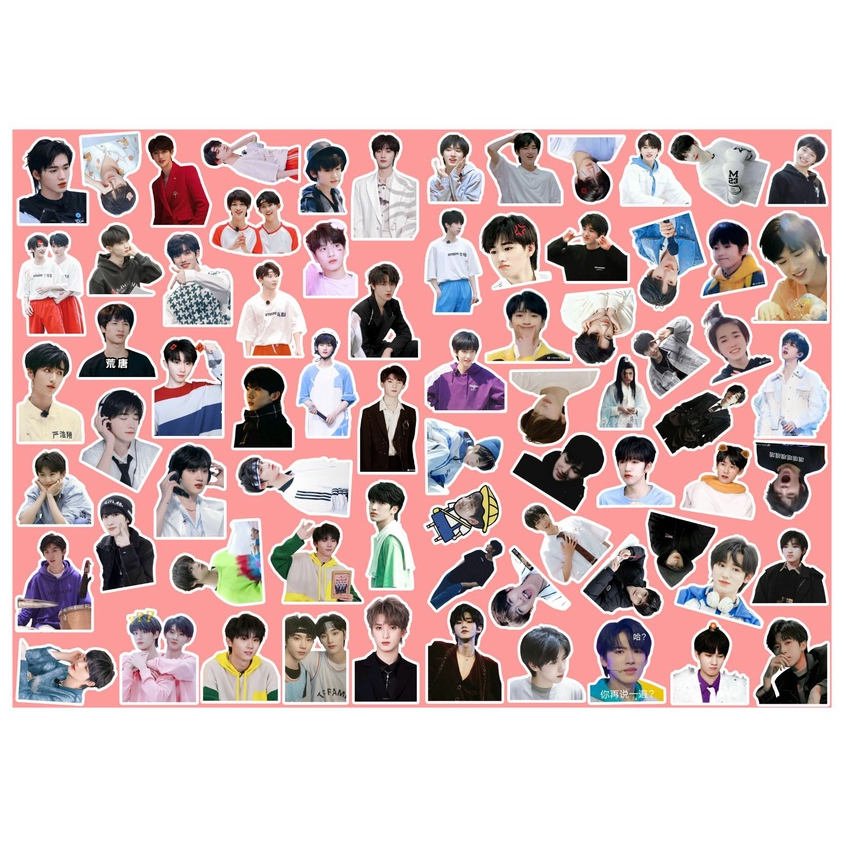 Combo 166 Sticker nhóm TNT nhãn dán 106 viền trơn và 60 ô vuông