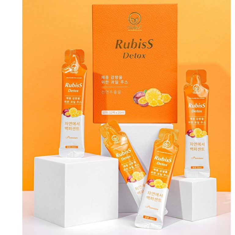 GIẢM CÂN AN TOÀN HIỆU QUẢ VỚI NƯỚC TRÁI CÂY DỨA VÀ CHANH DÂY RUBISS DETOX - 14920
