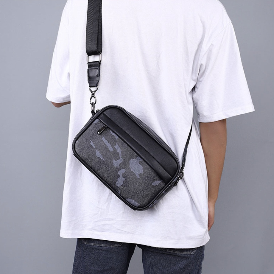 Túi hộp chữ nhật đeo chéo nam tiện lợi thời trang đựng vừa điện thoại da mềm xịn thời trang Mina