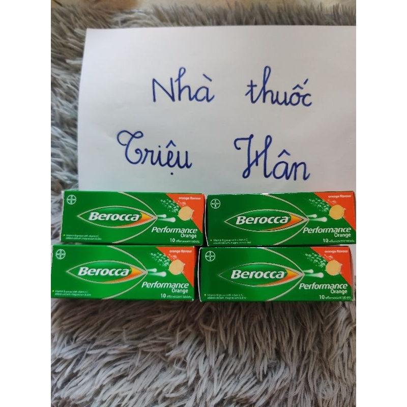 Viên sủi  vị cam Berocca tuyp 10 viên nâng cao sức đề kháng