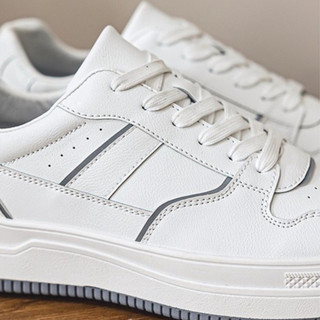 Giày da sneaker trắng, phong cách trẻ trung CS904