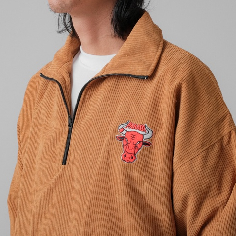 Áo khoác Nâu Dây Kéo Chất Nỉ Nhung Tăm Unisex Nam Nữ Form Rộng Hai Lớp màu Nâu Paradi