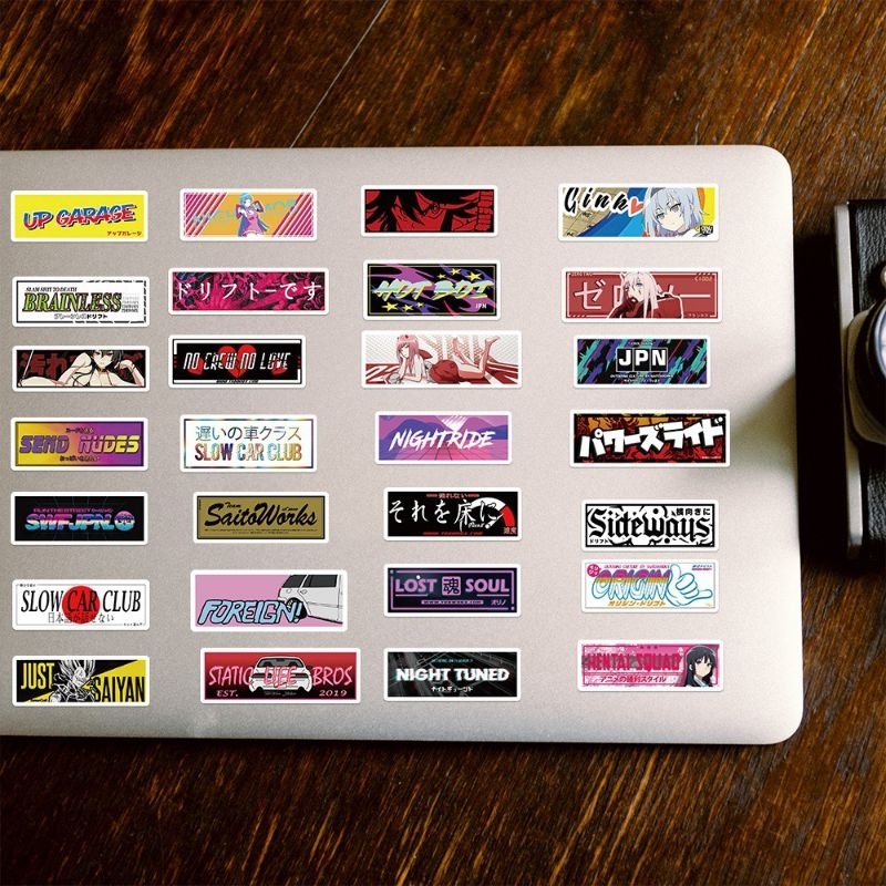 Set 66 sticker hình dán nhãn phim truyện Anime