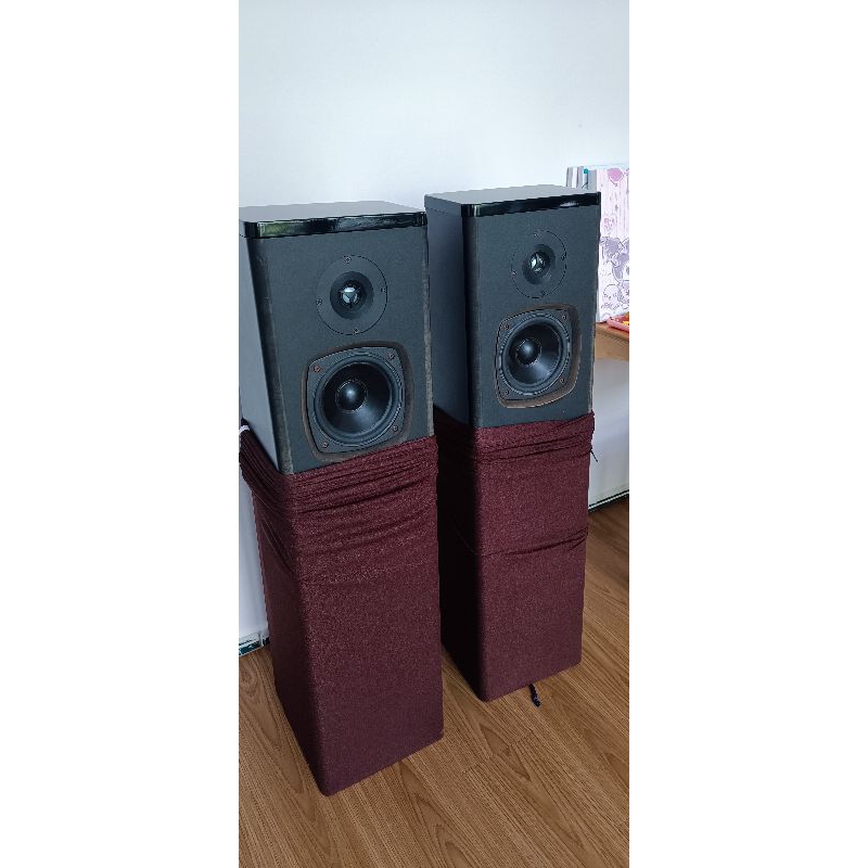 Đôi loa cột Canada bass đôi+ treble đôi 2 mặt.