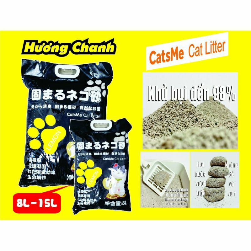 1 tải cát vệ sinh nhật mooncat cho chó mèo