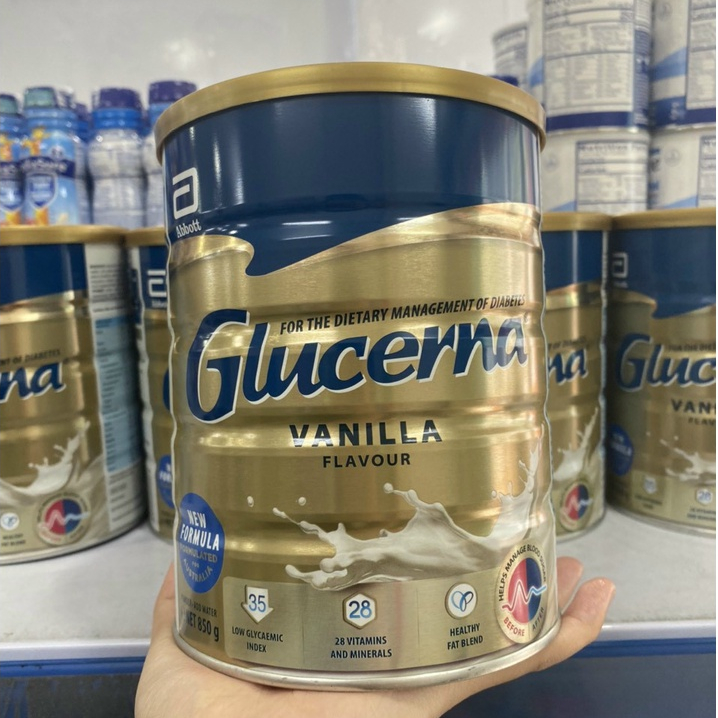 Hộp Sữa Bột Glucerna Classic Vanilla Flavour 850g Úc