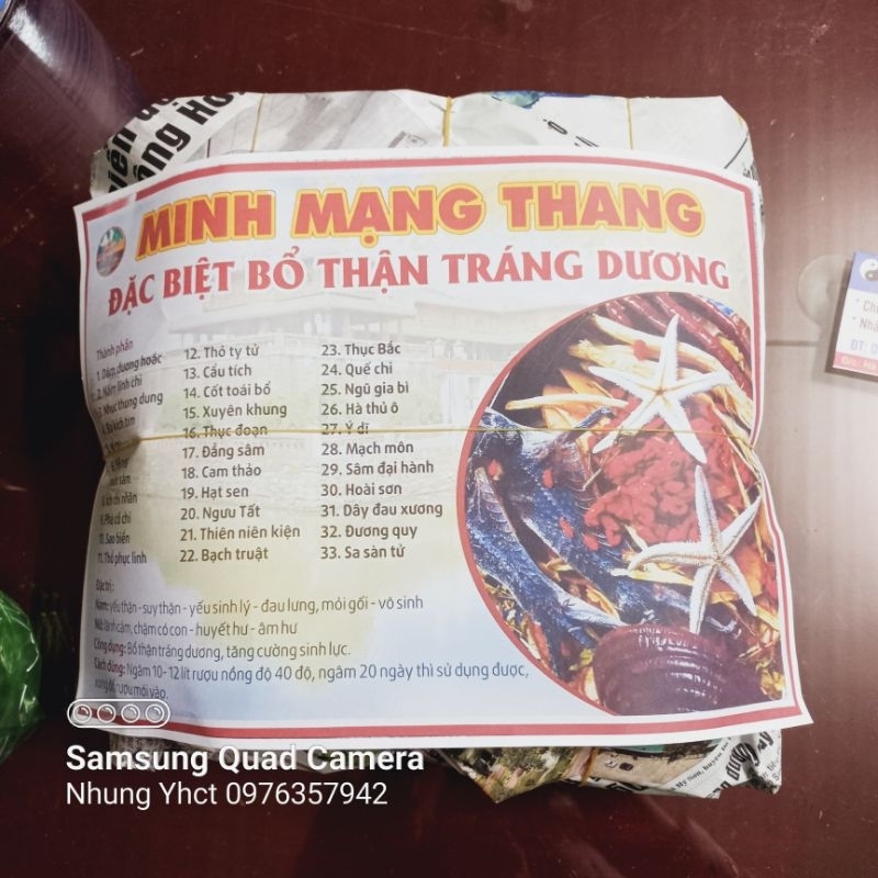 Minh mạng thang hàng chuẩn,  sạch, sao thơm,  không độn
