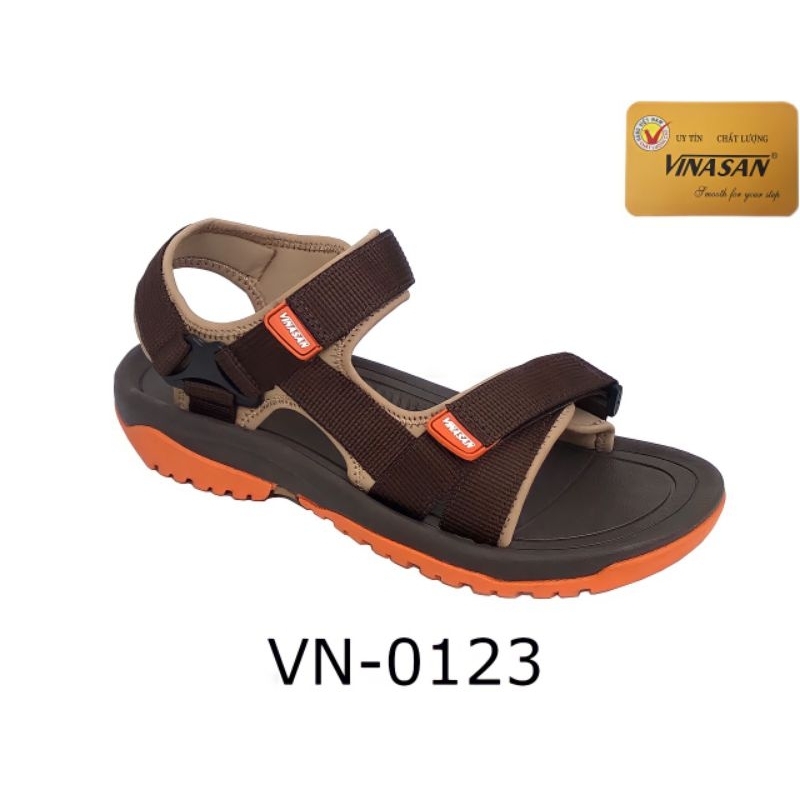 DÉP SANDAL VINASAN VN0123. size 35-45 có 5 màu đen, đen đỏ, ghi cốm, nâu cam, ghi