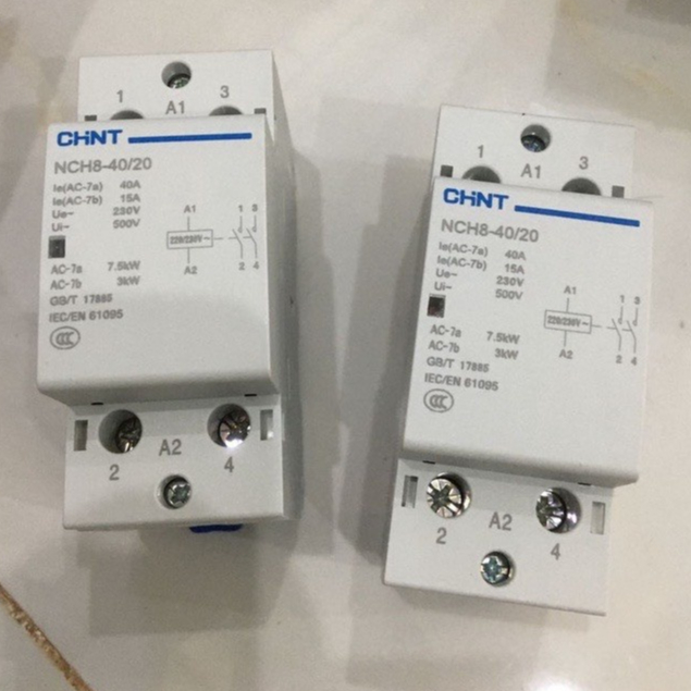 Contactor CHINT 2P 40A NCH8-40/20  220V
