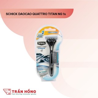 Bộ / Vỉ 4 Lưỡi Dao Cạo Schick Quattro Titan 4s