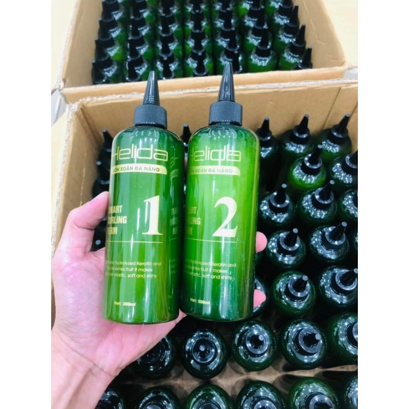 UỐN LẠNH CAO CẤP MÙI THƠM HELIDA CẶP 300MLX2
