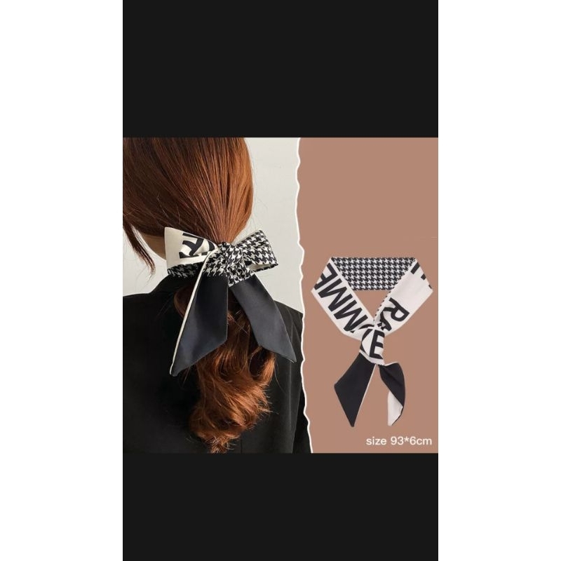 Khăn lụa Twins quàng cổ và trang trí túi xách 6x90cm - UniLabel