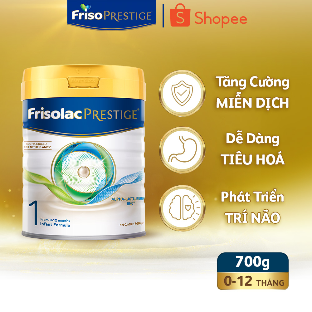 Sữa Dinh Dưỡng Công Thức Frisolac Prestige 1 700g (Dành cho trẻ 0-12 tháng)