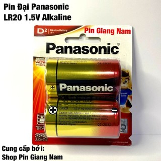 Pin Đại Panasonic Alkaline LR20T/2B Hàng Chính Hãng Made in Japan vỉ 2 viên