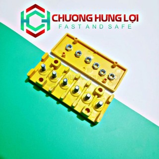 Domino cầu đấu điện 6 cực chống cháy