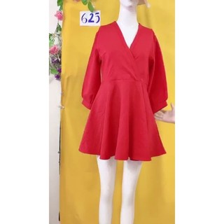 đầm sơmi đỏ size M. S625