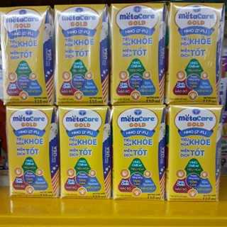 Sữa bột pha sẵn metacare gold hmo vỉ 4 hộp x 110ml