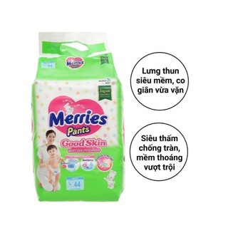 Tã quần merries good skin size m50/ l44/xl38