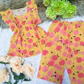 Bộ lụa hàn lửng áo cánh tiên