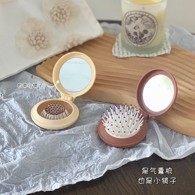 Lược MIU chải tóc massage đầu kèm gương mini