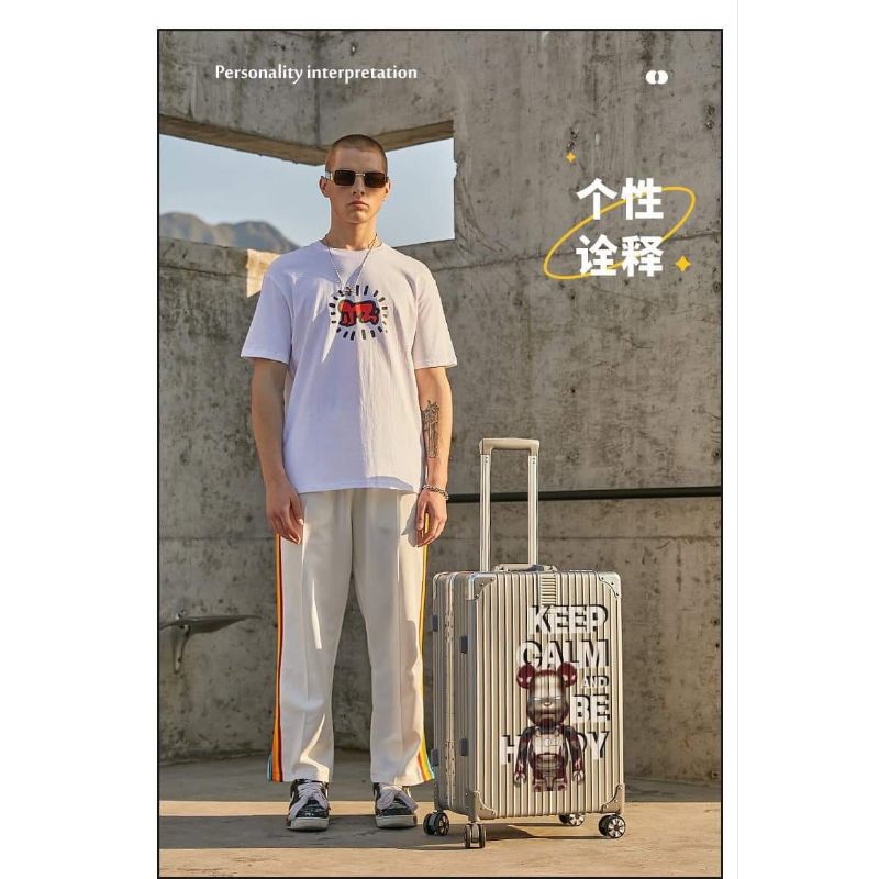 Vali du lịch Gấu khung nhôm khóa sập hàng cao cấp